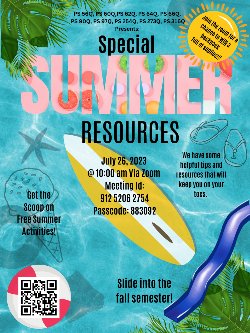 Special Summer Parent Presentation